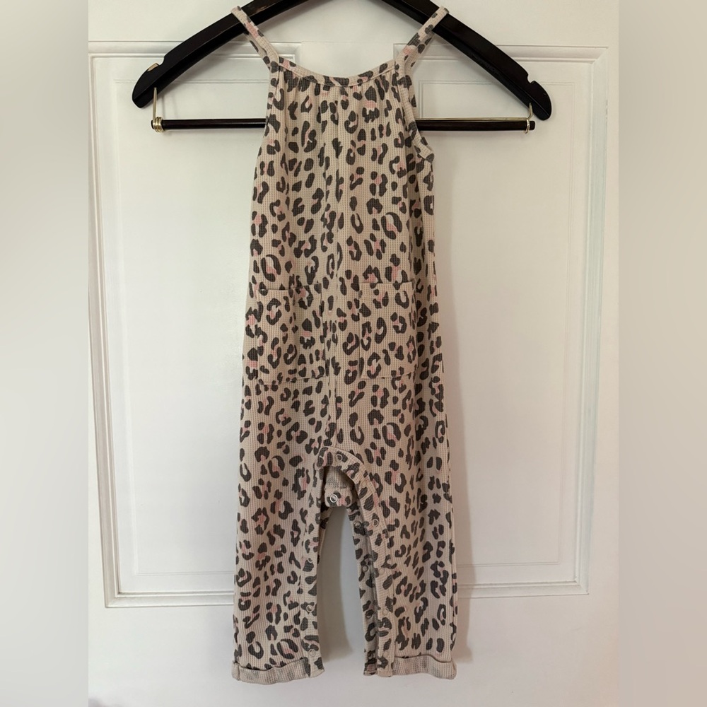 Chic Animal Print Kids Romper